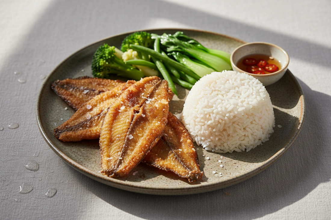 Air-Fried Crispy Salted Pangasius Kunyit