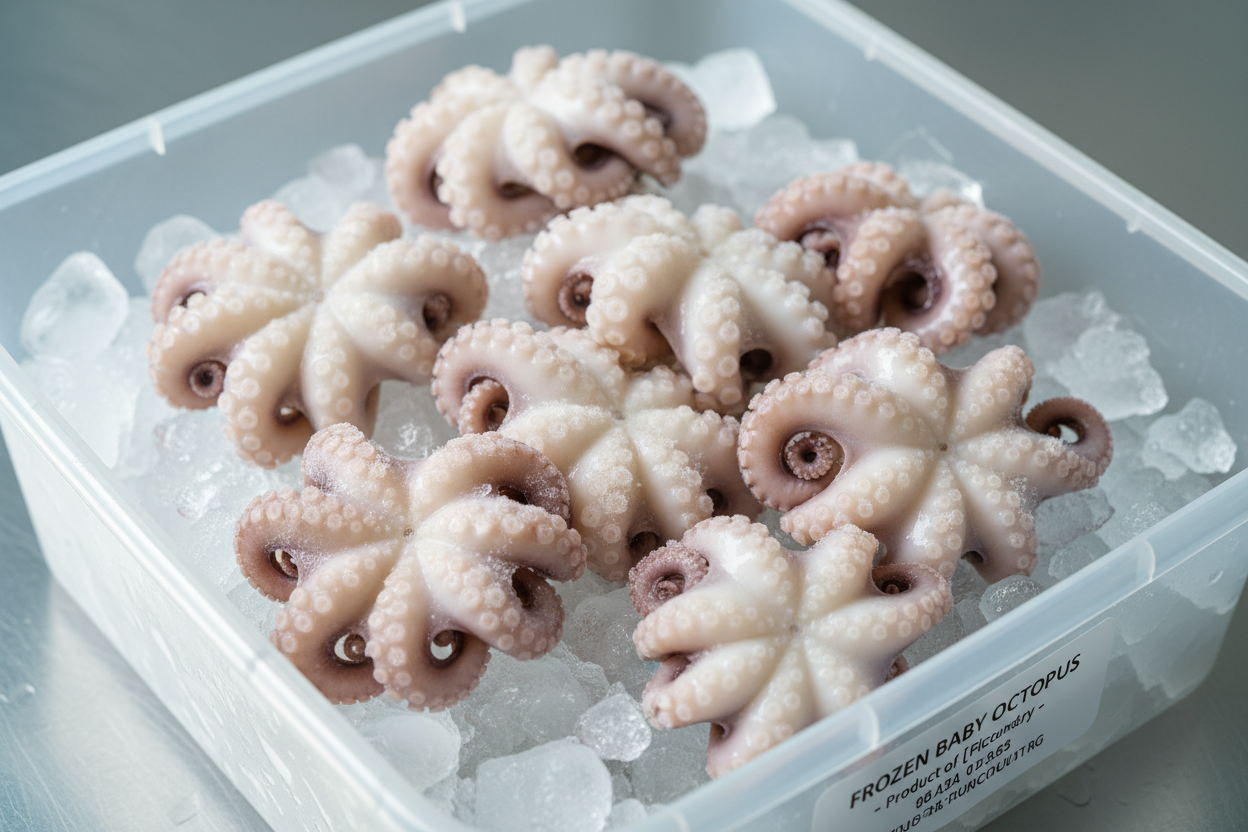 🐙 Frozen Baby Octopus (2 lb Bag) – Wild‑Caught, Tender & Ready to Cook