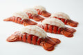 Frozen lobster tails with succulent white meat, premium seafood for gourmet cooking